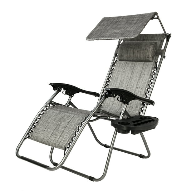 Zero Gravity Recliner Folding Chaise Lounge Patio Pool Beach Reclining Chair 